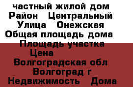 частный жилой дом › Район ­ Центральный › Улица ­ Онежская › Общая площадь дома ­ 92 › Площадь участка ­ 4 › Цена ­ 2 800 000 - Волгоградская обл., Волгоград г. Недвижимость » Дома, коттеджи, дачи продажа   